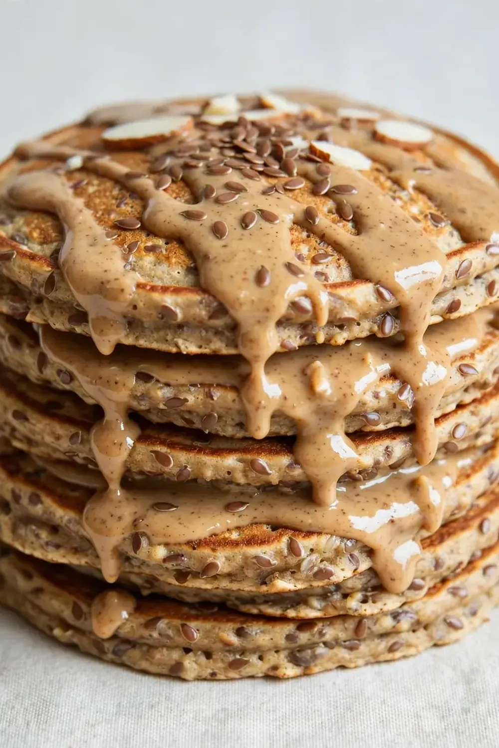Quick Almond Butter and Flaxseed Pancakes