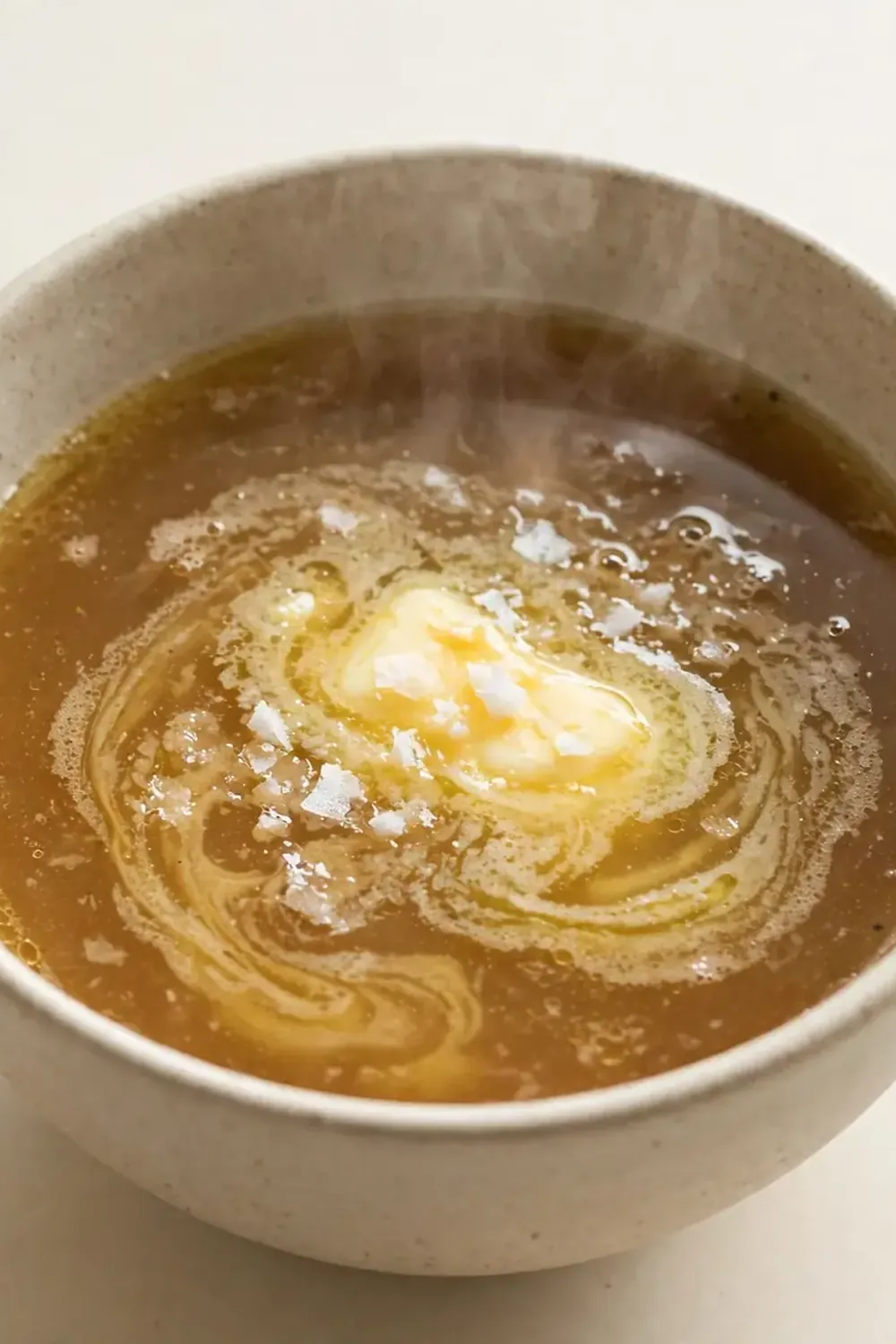 Pure Beef Bone Broth with Salt and Grass-Fed Butter