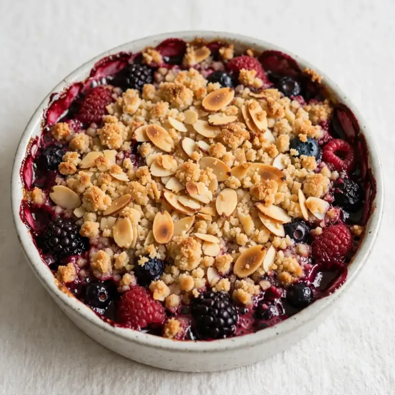 Quick Weeknight Keto Berry Crisp