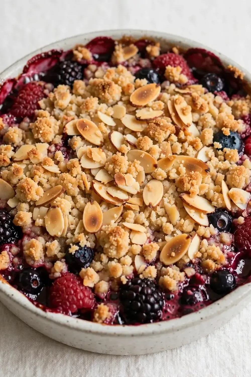 Keto Berry Crisp (Almond Crust Topping)